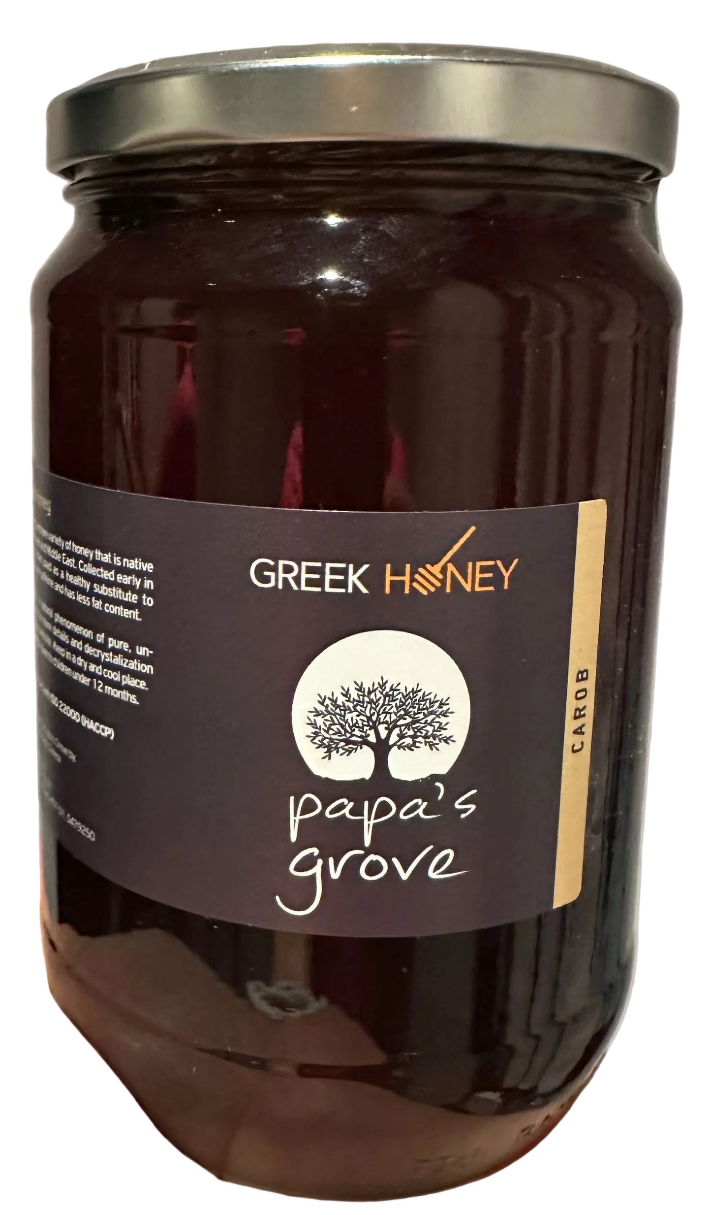 Carob Raw Honey Papa's Grove