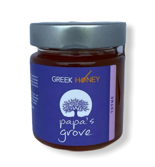 Thyme Raw Honey Papa's Grove