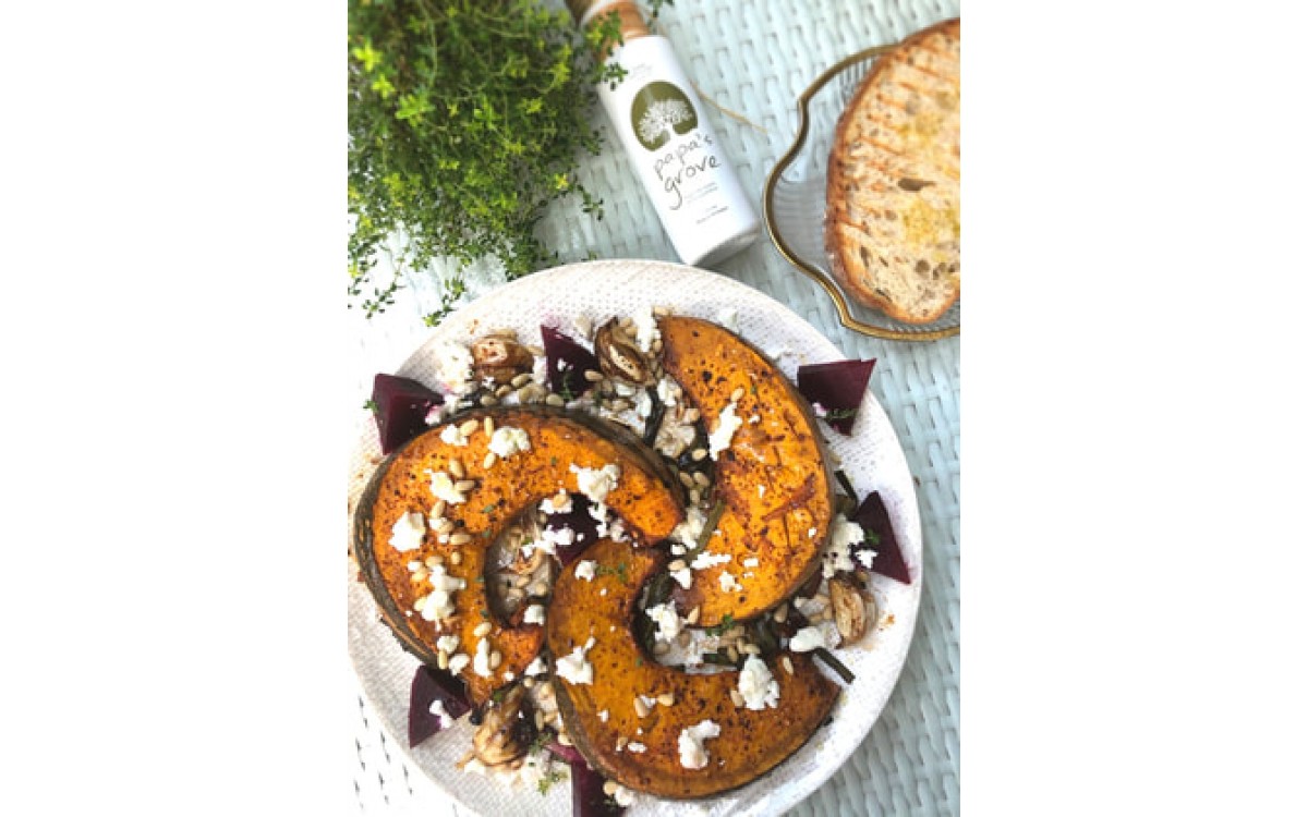 Spicy Roast Pumpkin with Feta